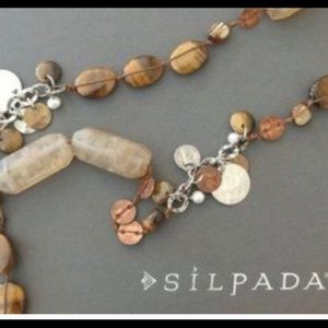 Silpada 18” Tiger Eye Sterling Silver Necklace